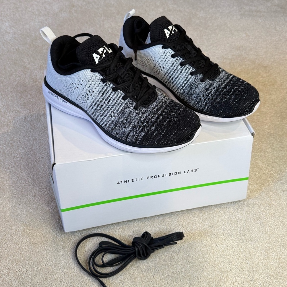 NWT APL Black and Grey TechLoom Pro Sneakers Womens Size 7.5